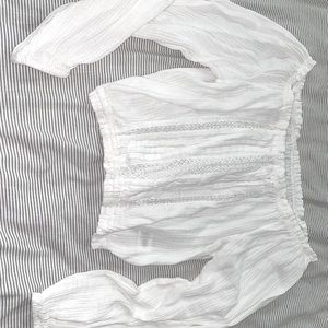 Off the shoulder crop top